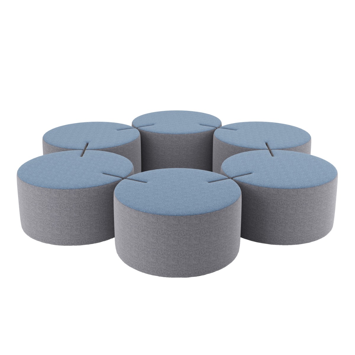 Nowy Styl Hocker Tri.ply Pouff Set 2