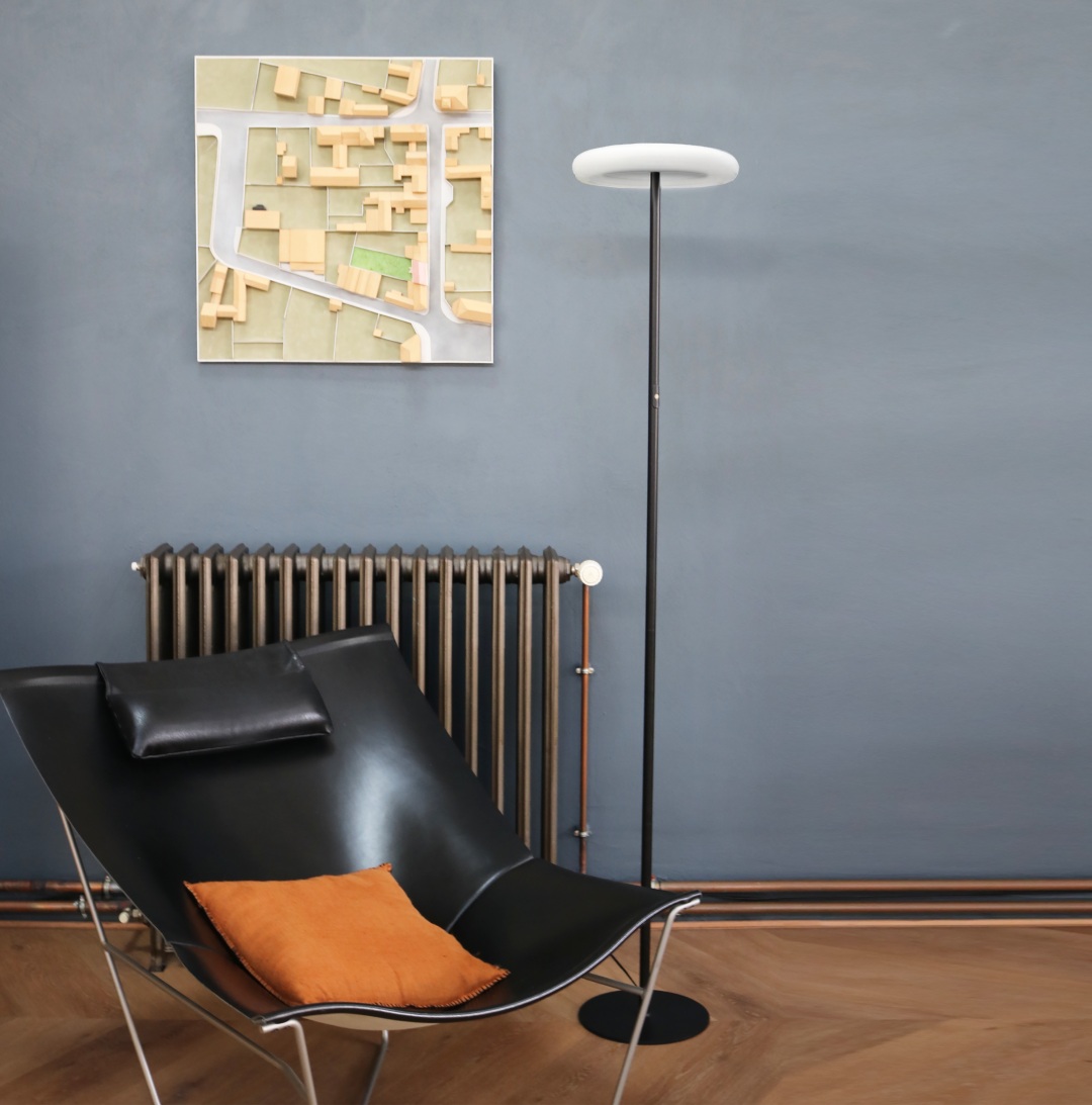 UNILUX COCOON LED-Stehleuchte mit direkter und indirekter Beleuchtung
