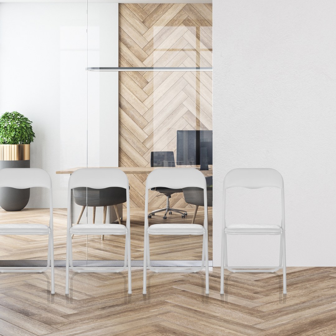 Tudela Basic Klappstuhl in Schwarz aus PVC