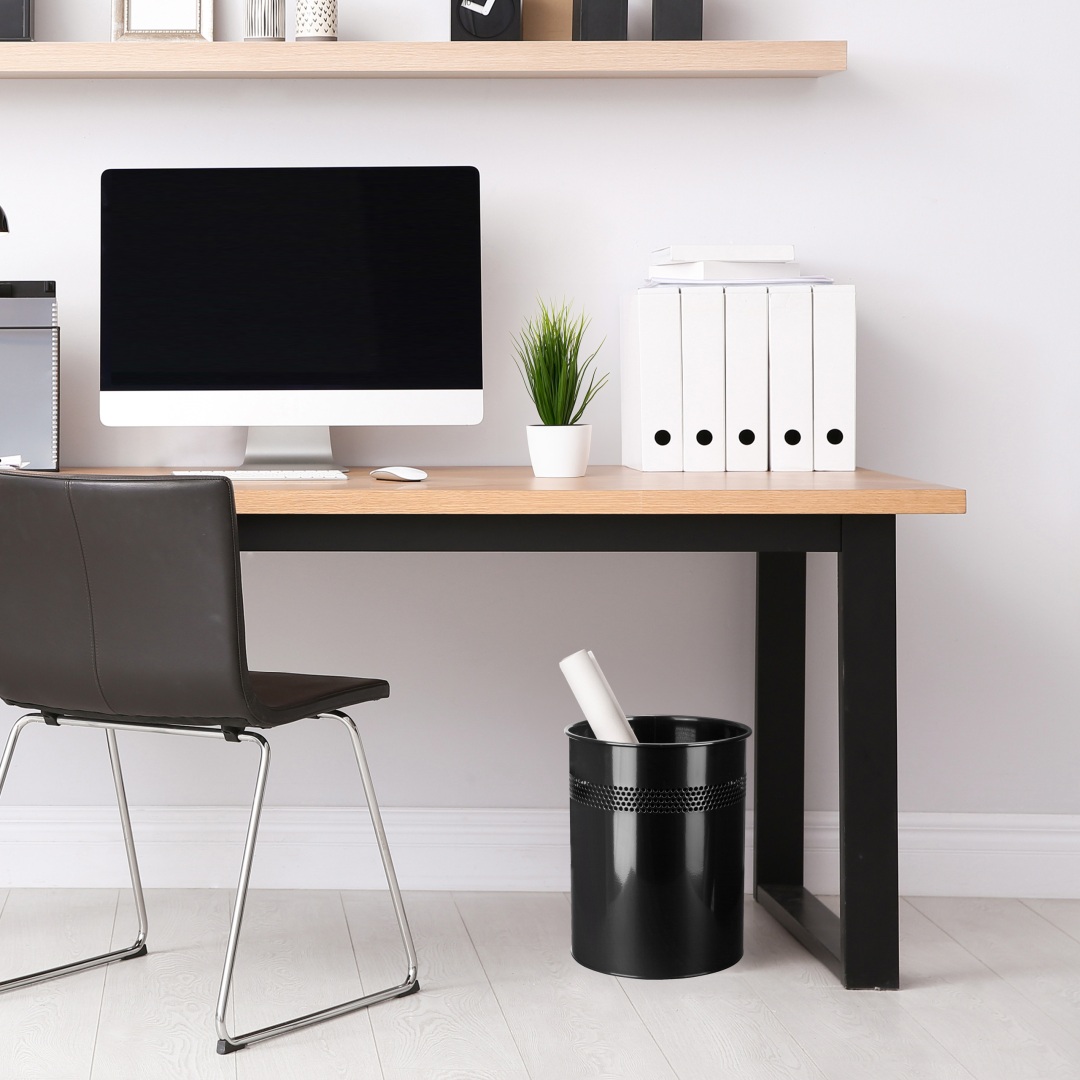 CLEAN III 15L Mülleimer in Schwarz für moderne Büroräume