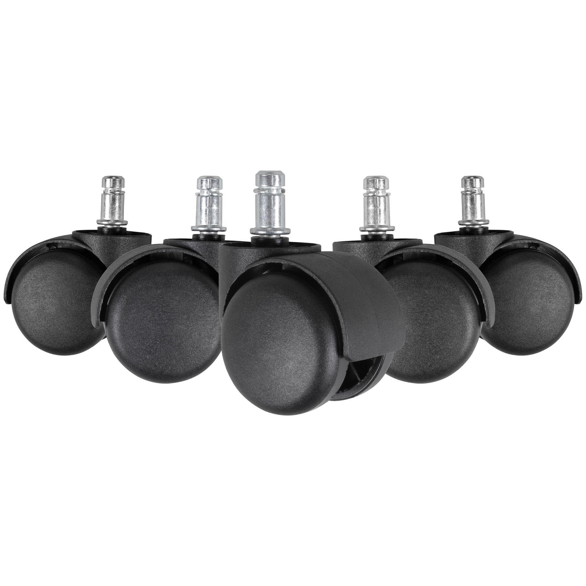 Skyport Weichboden-Rollen Ø 50 mm (11 mm) 5er Pack - Schwarz/Weiß