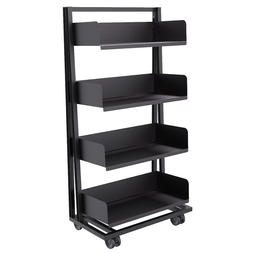 apto plus Extend 3D Bücherwagen, Hoch