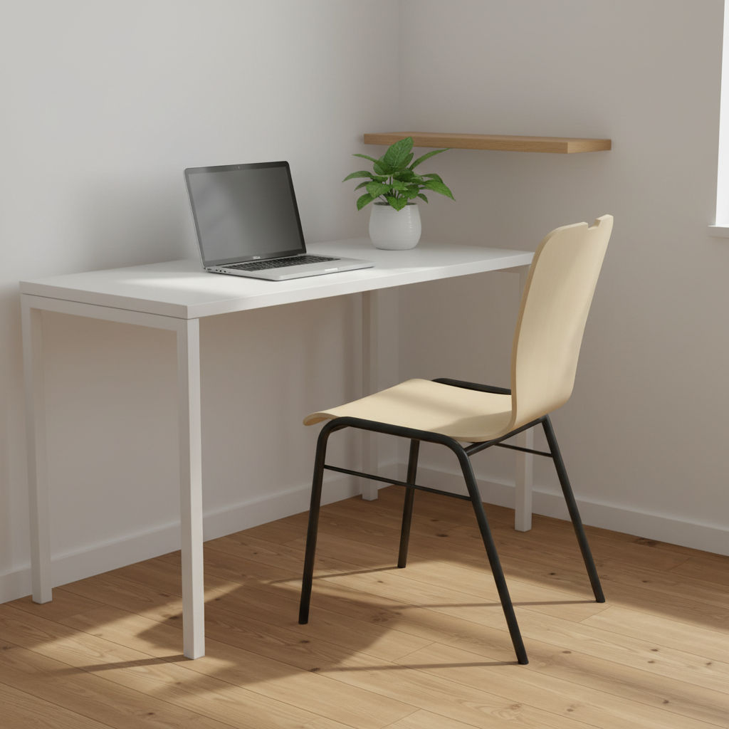 Nowy Styl Besucherstuhl Wing II 60 mit eleganter Holzschale und stabilem Vierfußgestell