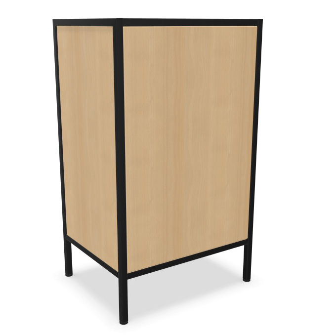 Outline Türenschrank mit 1 Fachboden in Holzoptik
