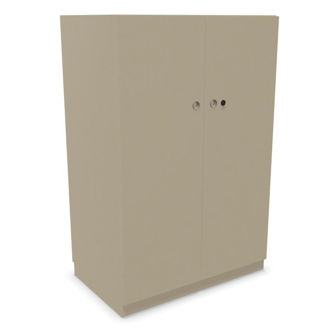 Kleiderschrank Pren Kleiderschrank mit Flügeltüren und Kleiderstange 121 cm hoch