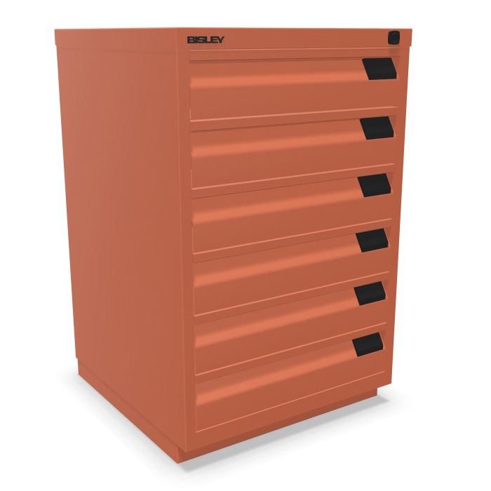 Schubladenschrank F mit Griffleiste 6 Universalschubladen