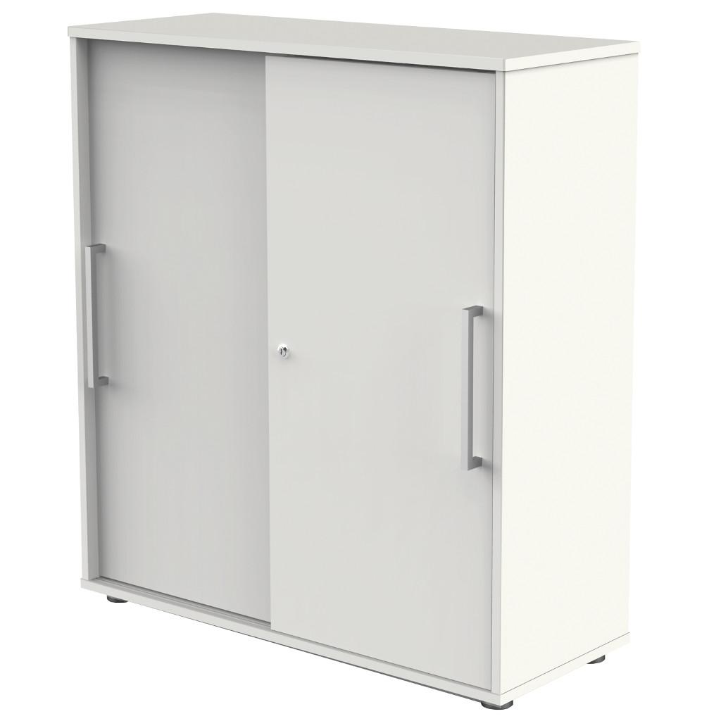 Kerkmann Schiebetürenschrank 3 OH Form 4 - Weiß