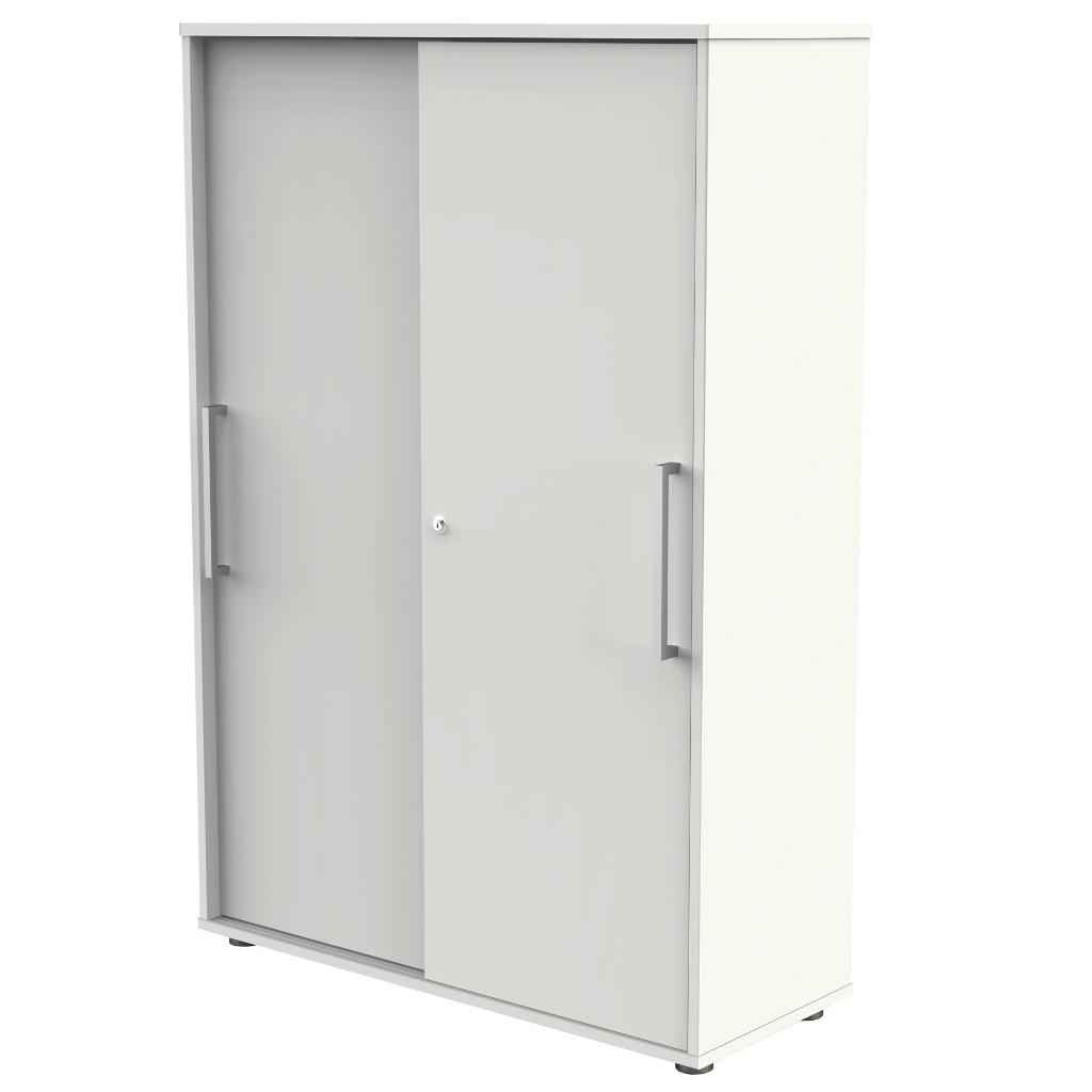 Kerkmann Schiebetürenschrank 4 OH Form 4 - Weiß