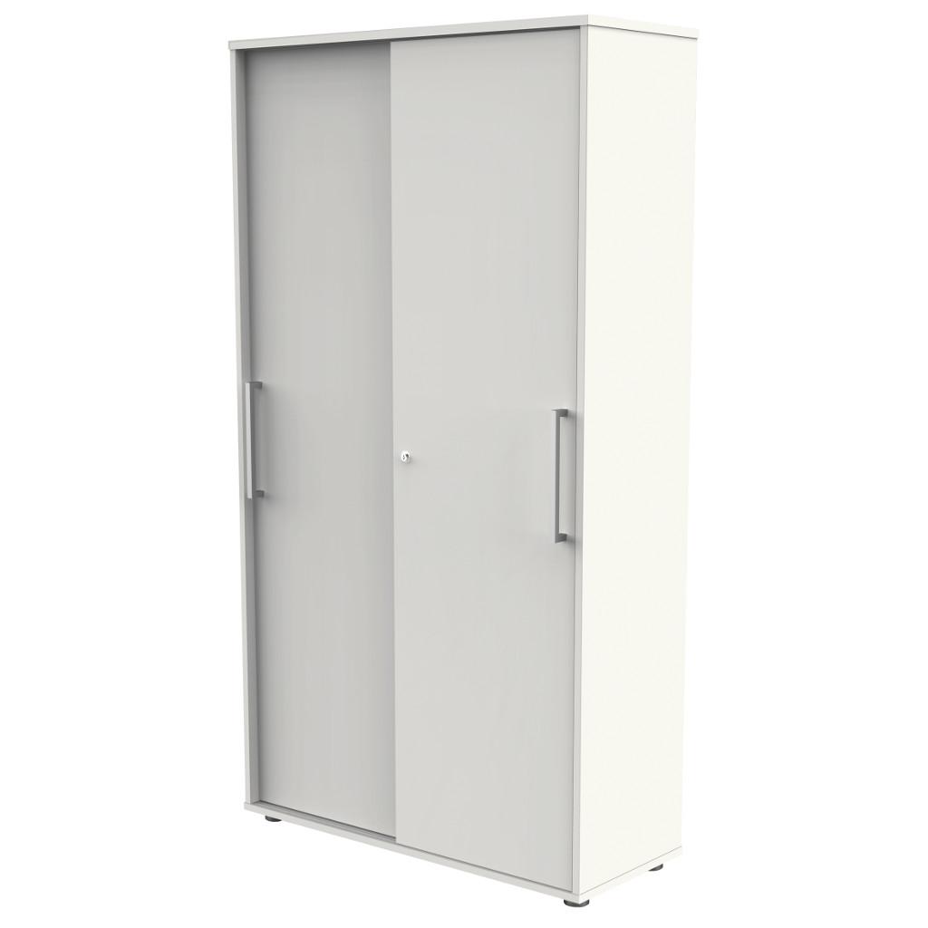 Kerkmann Schiebetürenschrank 5 OH Form 4 - Weiß