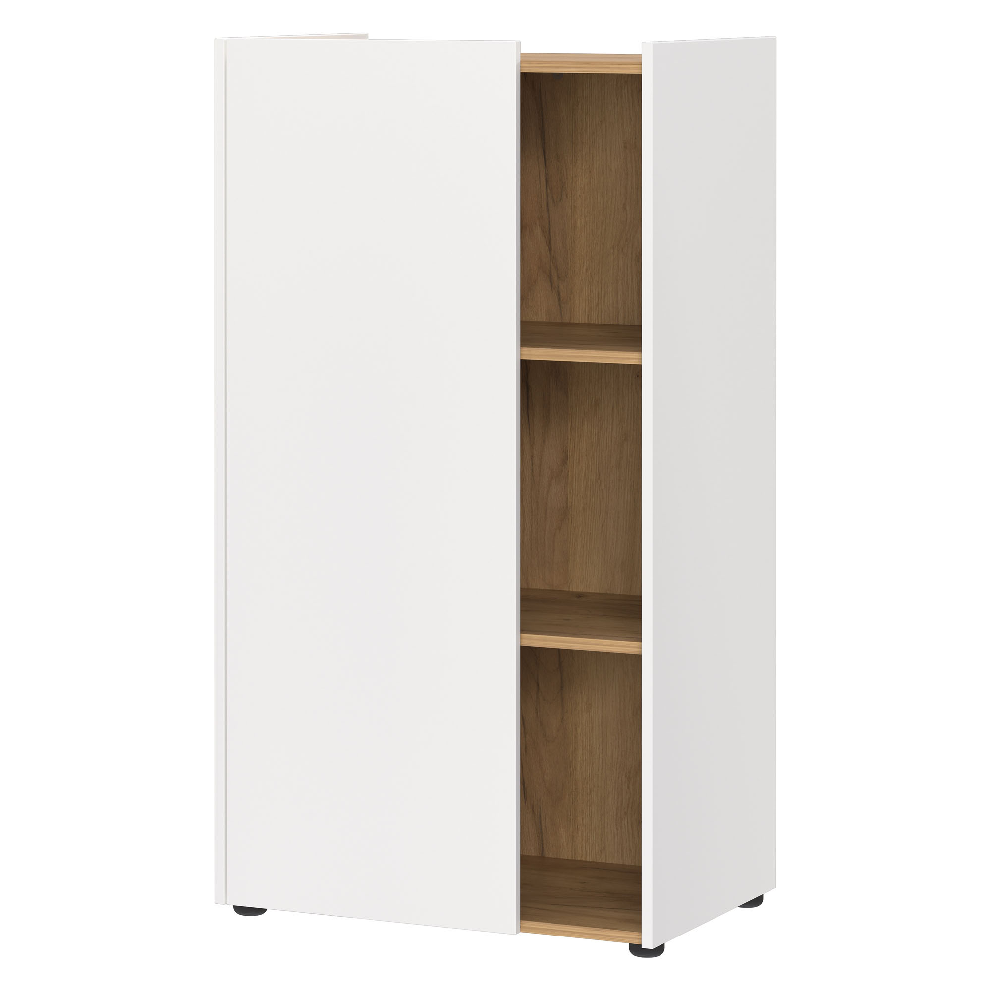 Germania Aktenschrank Hanoi 6001 - Weiß/Navarra-Eiche