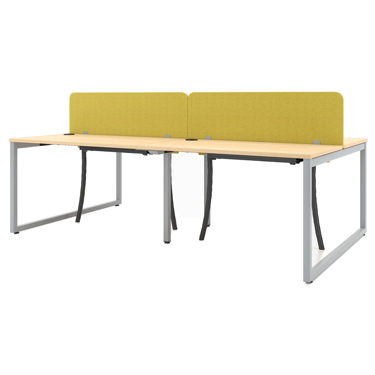 Nowy Styl Schreibtisch bSpace Workbench mit Paneel 4er O Fuß