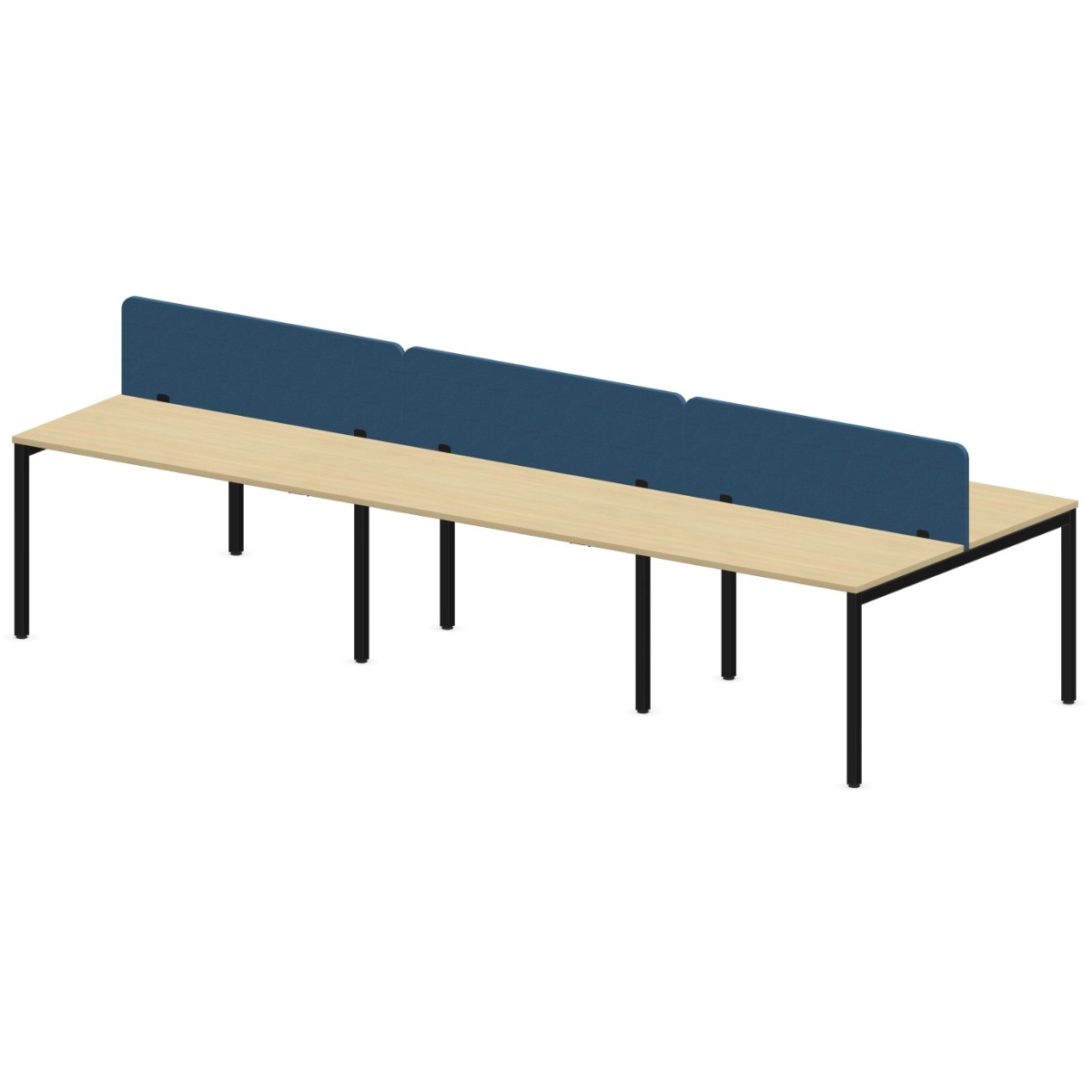 Nowy Styl Schreibtisch bSpace Workbench mit Paneel 6er 4 Fuß