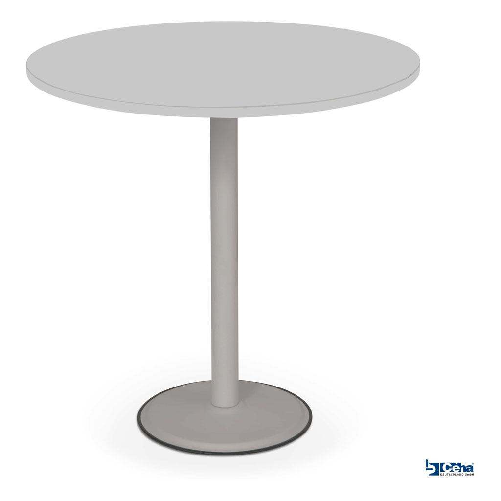 Ceha Stehtisch rund 80 cm Tulpenfuß K:7035 P:grau