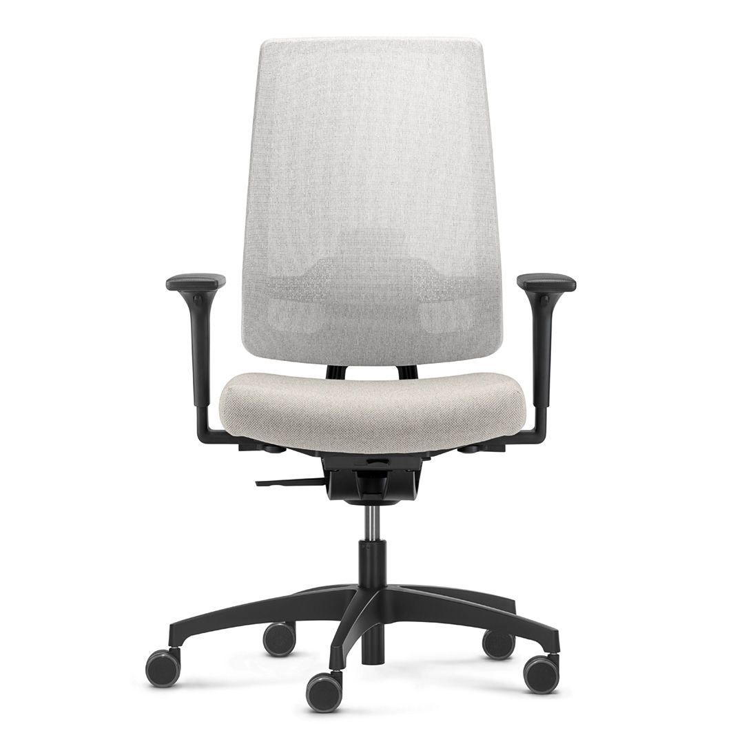 Bürodrehstuhl mit Netzrücken und Synchronmechanik