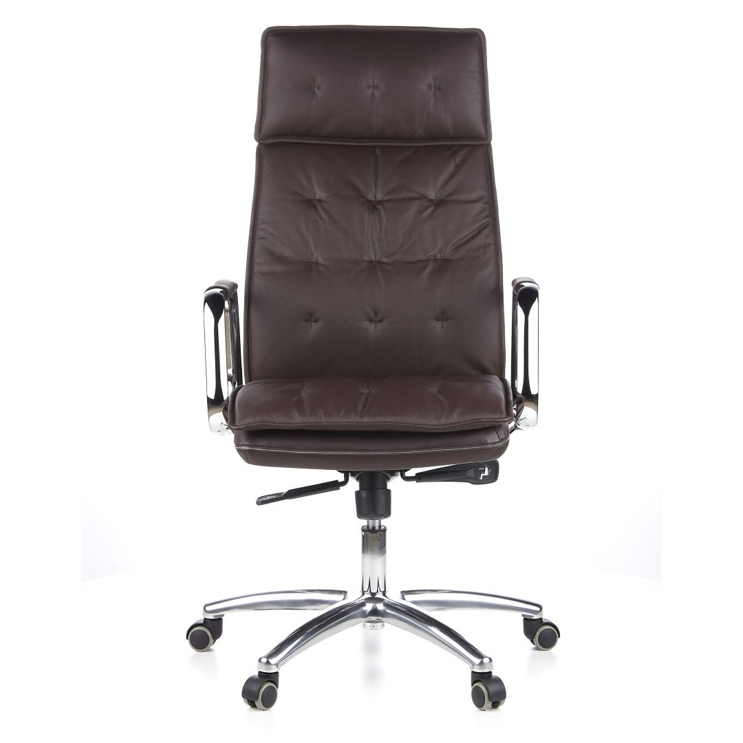 Chefsessel aus Nappaleder mit Synchronmechanik