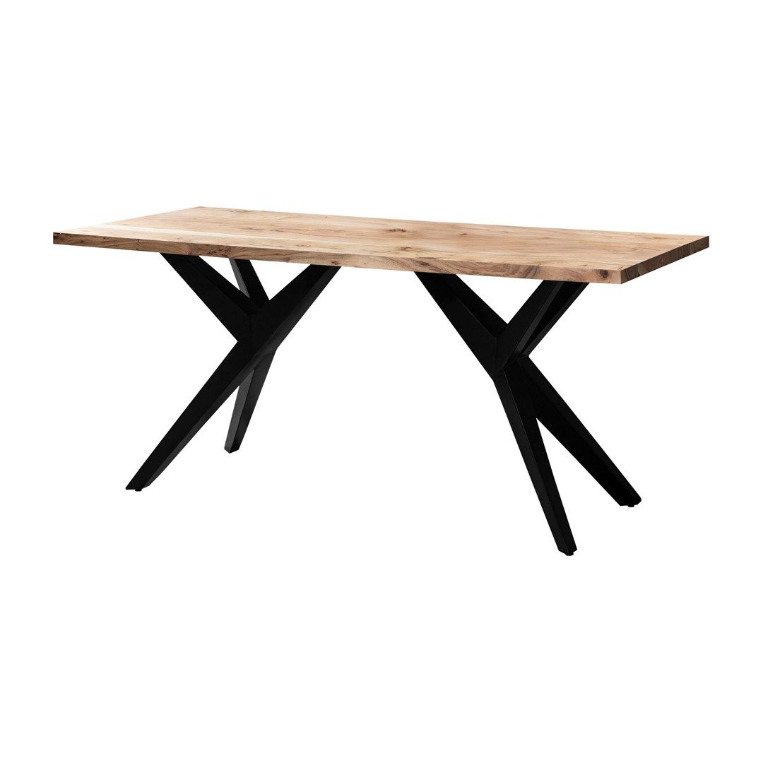 Schreibtisch Brooklyn Akazie Massivholz Loft-Style von Wohnling - Produktbild 3 von 6