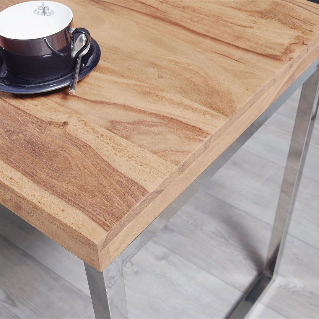 Schreibtisch Guna Massivholz Akazie 120 x 60 cm von Wohnling - Produktbild 3 von 6