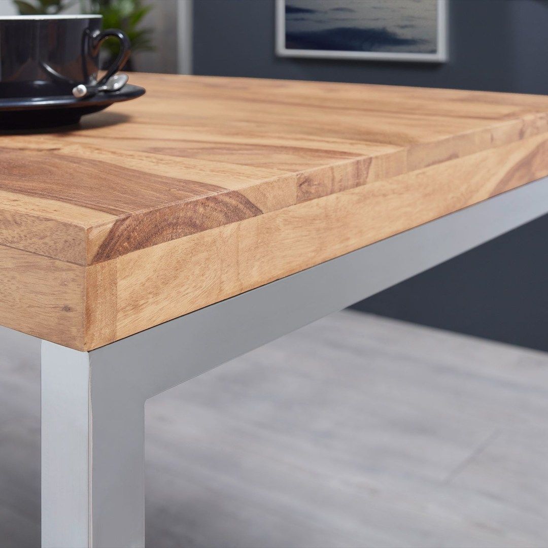 Schreibtisch Guna Massivholz Akazie 120 x 60 cm von Wohnling - Produktbild 4 von 6