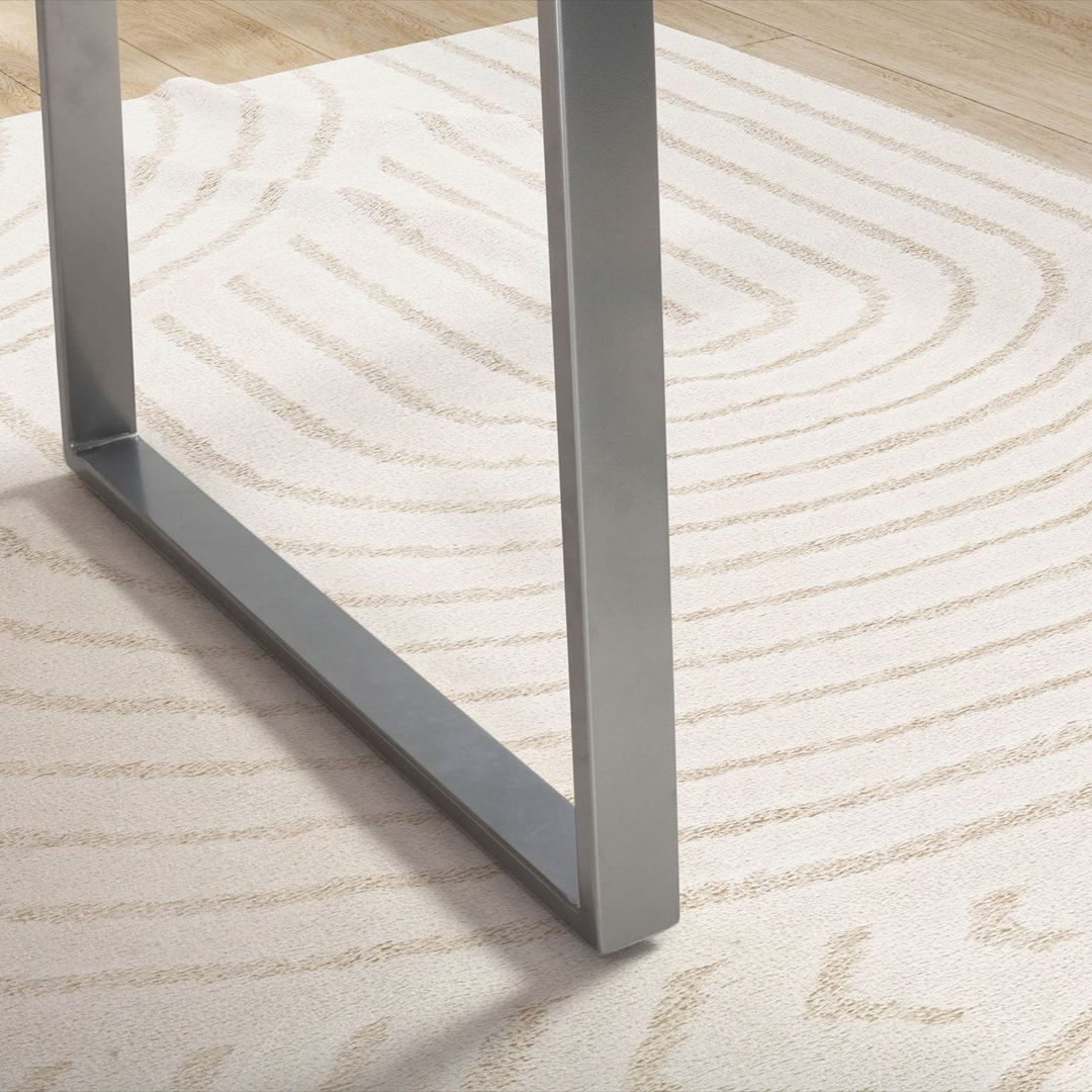 Schreibtisch Taiga Akazie Baumkante mit Trapezbeinen - Chrom von Wohnling - Produktbild 5 von 6