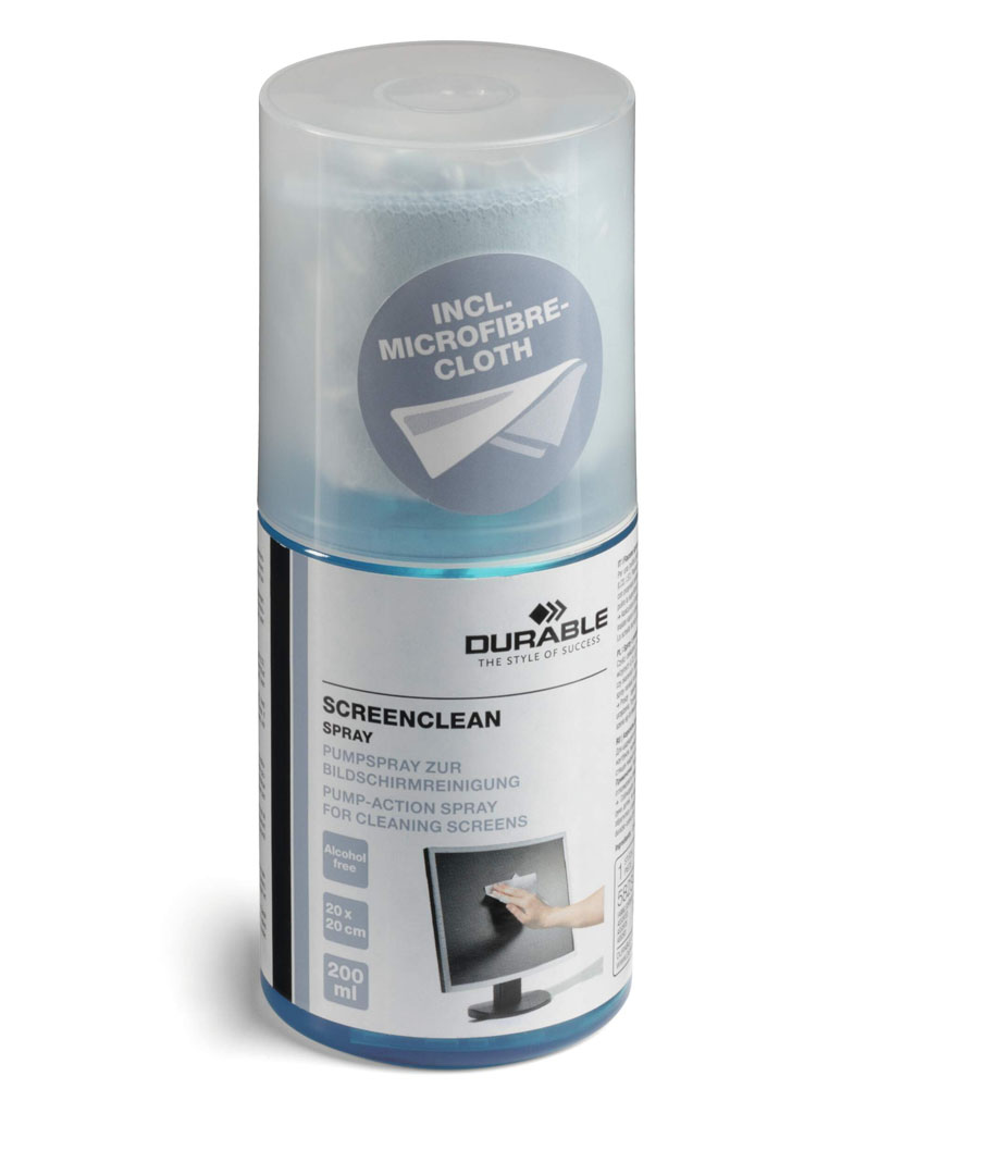 Durable Bildschirmreinigungsset SCREENCLEAN SPRAY 200ml