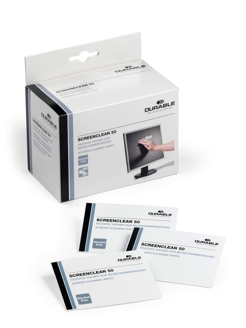 Durable Bildschirmreinigungstücher SCREENCLEAN 50