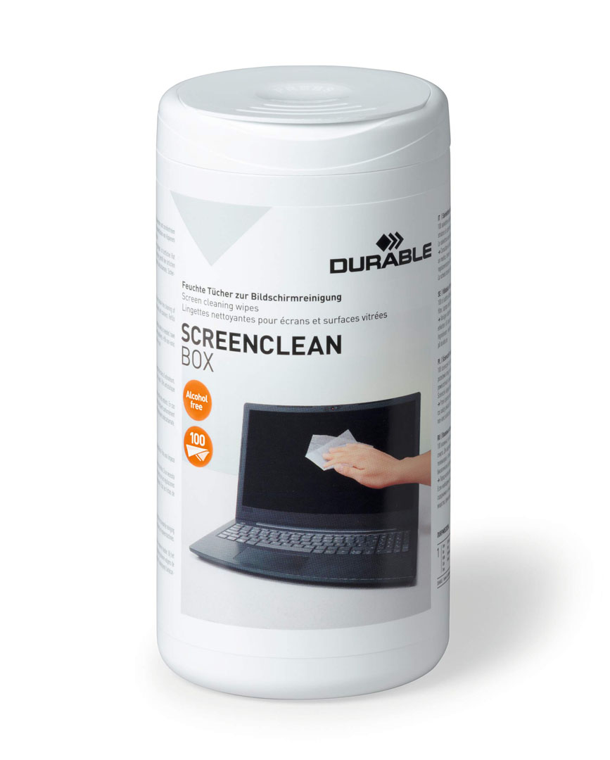 Durable Bildschirmreinigungstücher SCREENCLEAN BOX 100