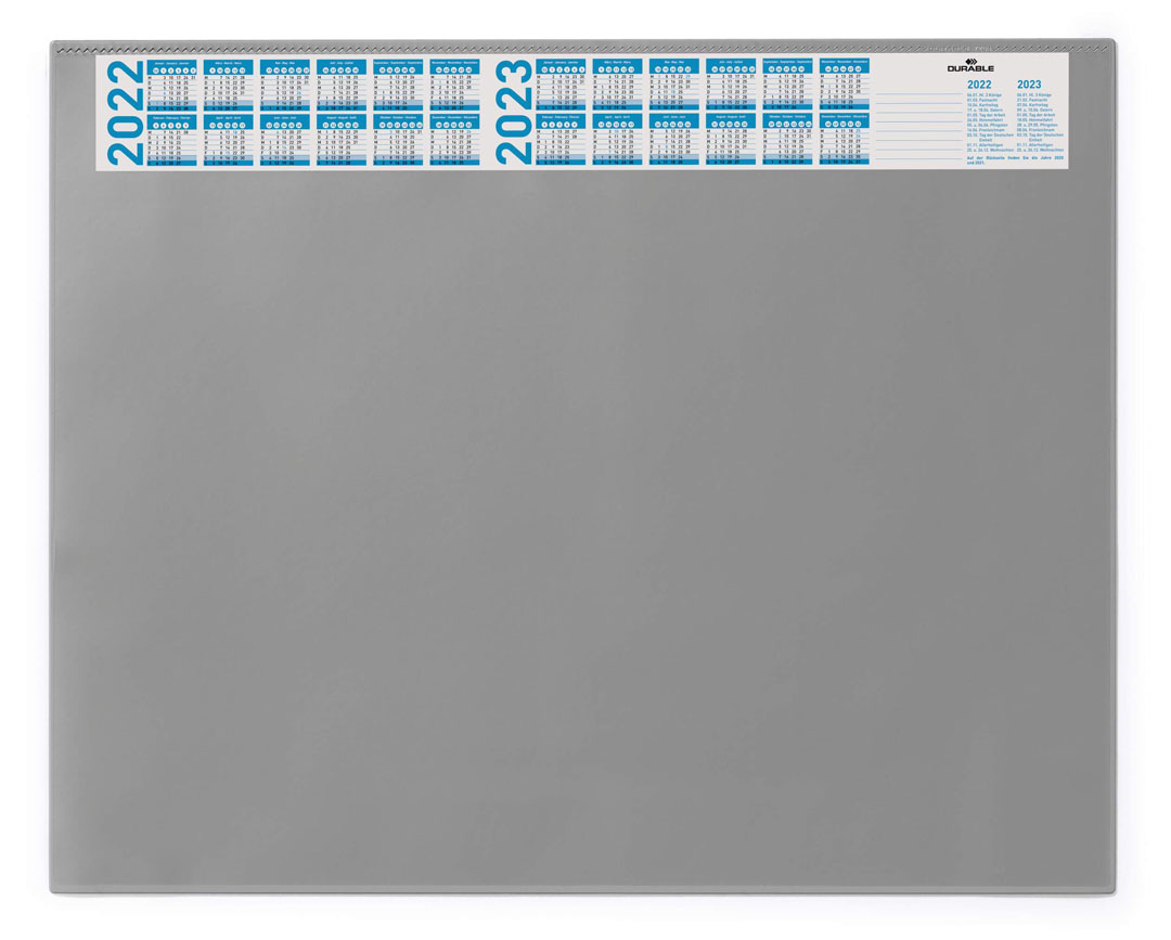 Durable Schreibunterlage 650x520 mm mit Jahreskalender und transp. Abdeckung