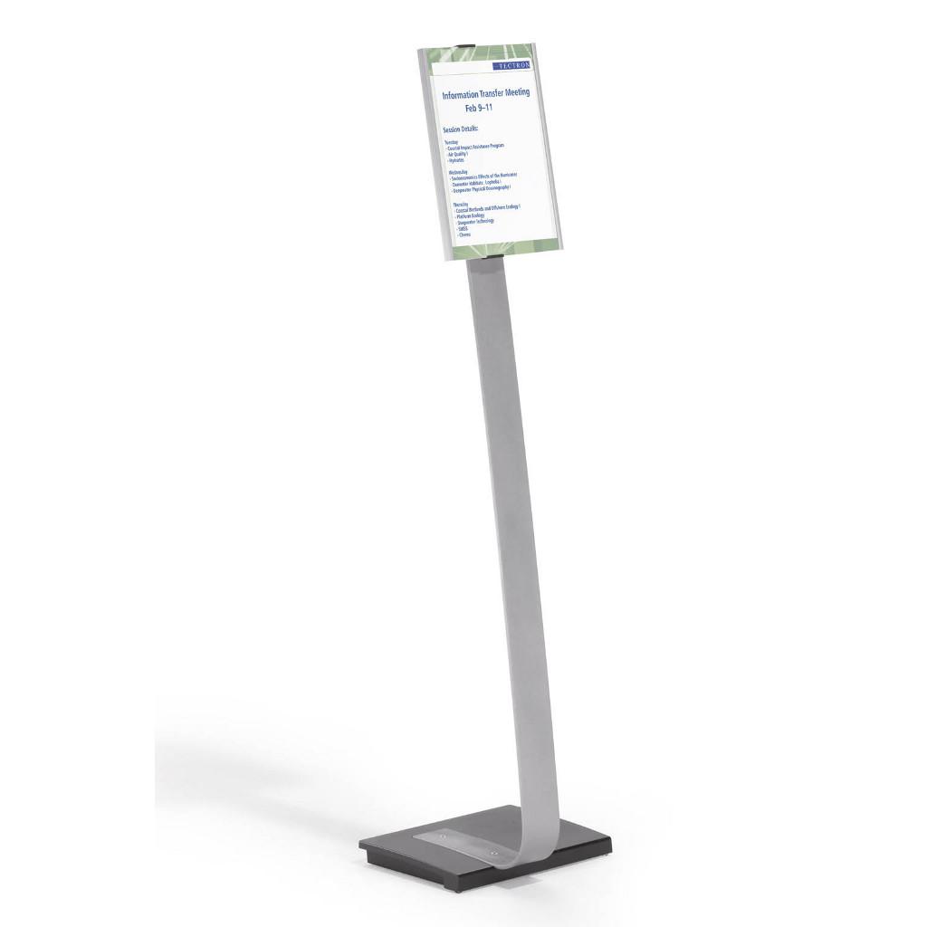 Durable Informationständer A4 - Silber