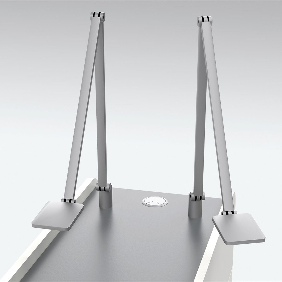 Detail des Steh-Sitztisches Concept Q