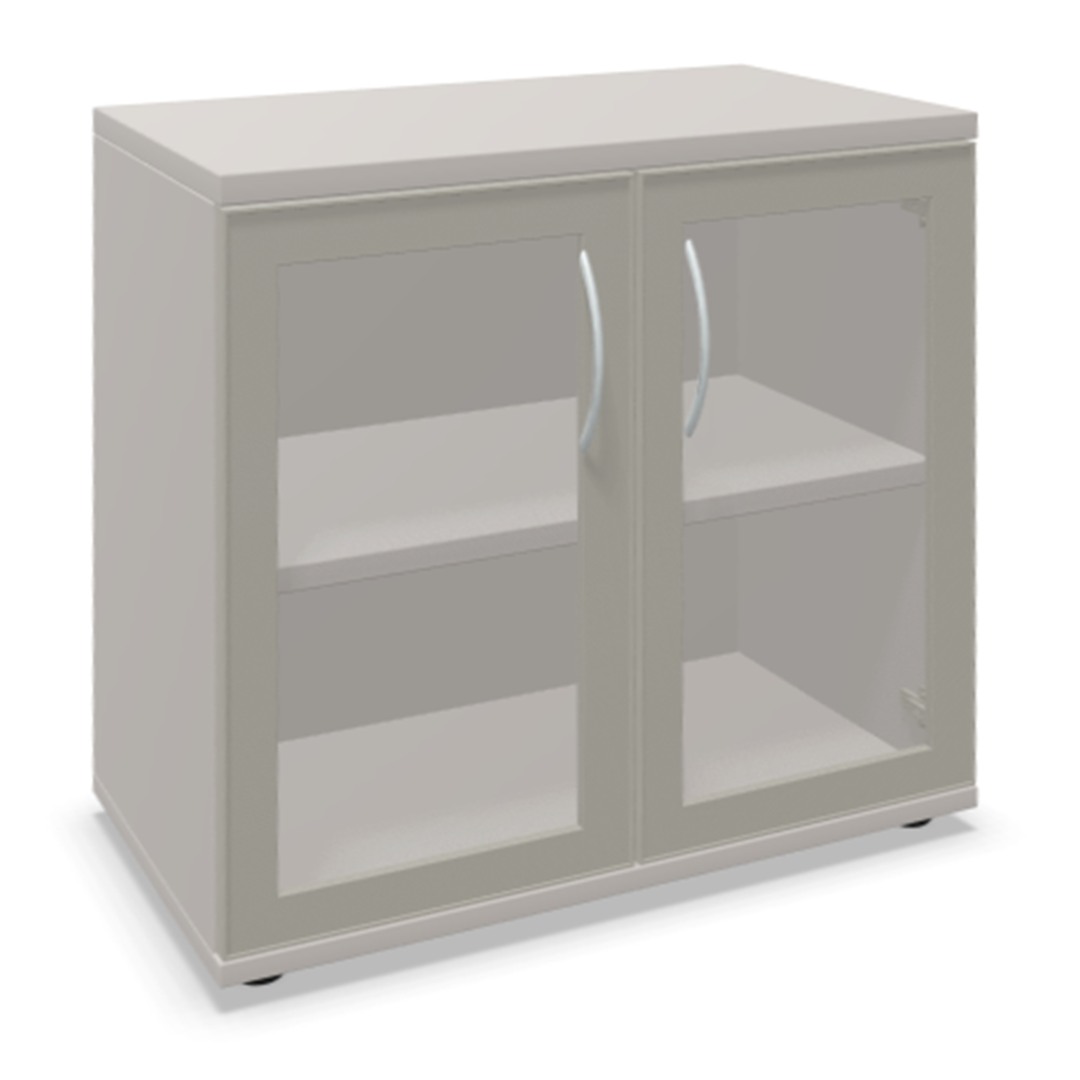 Endless Aktenschrank Alurahmenglastür 2 OH