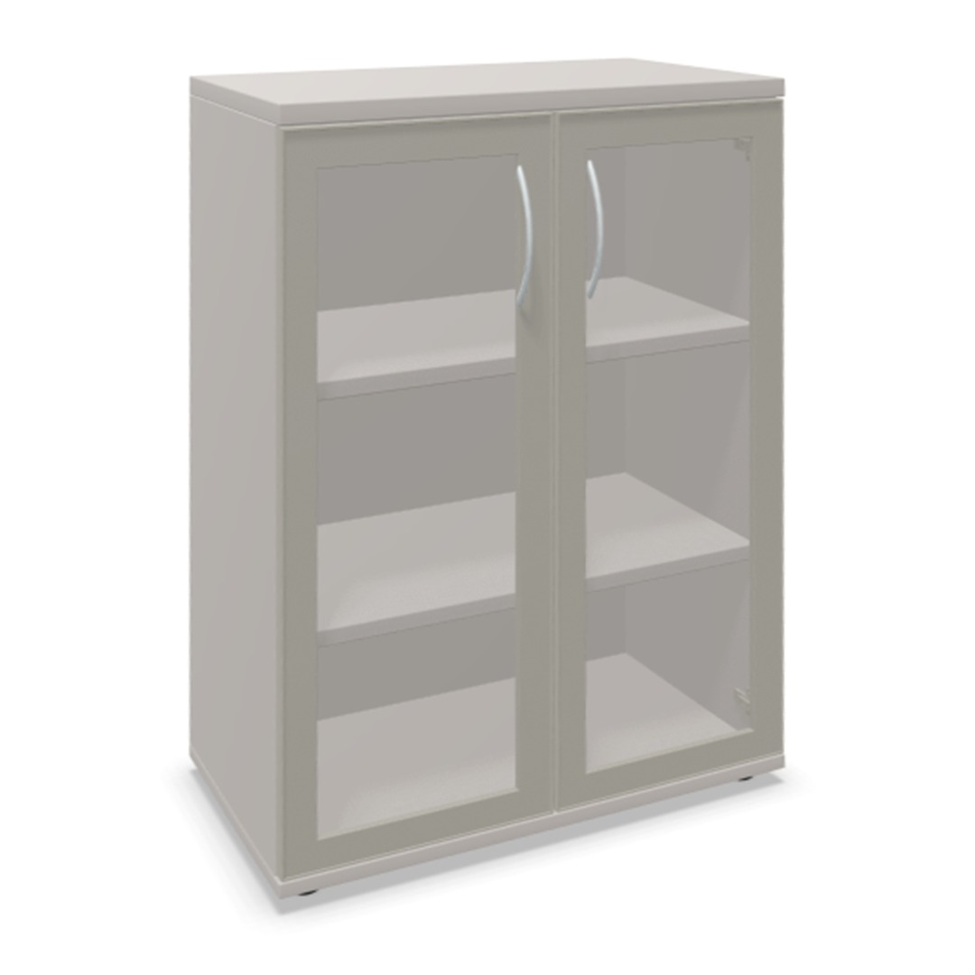 Endless Aktenschrank Alurahmenglastür 3 OH
