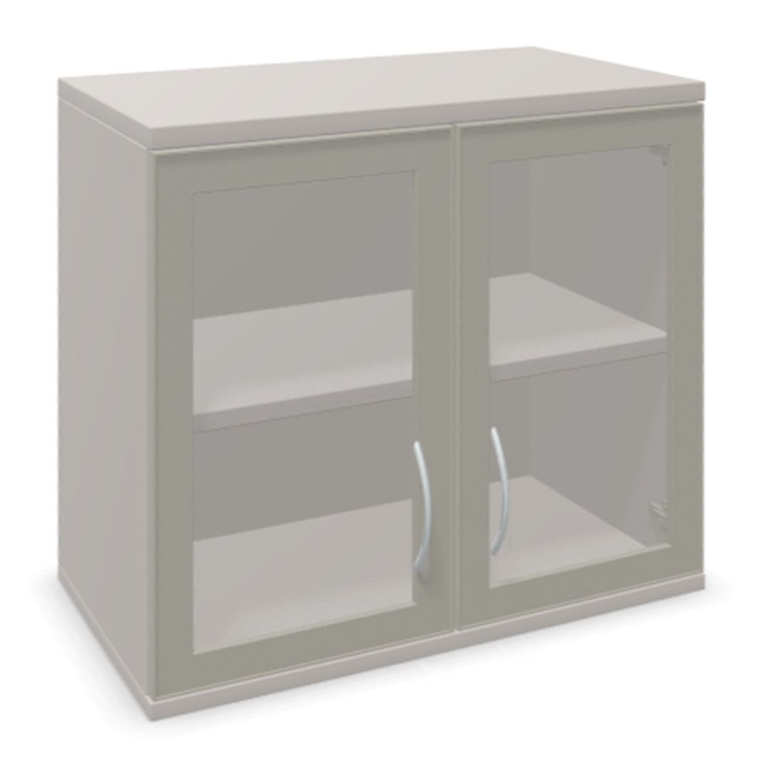 Endless Aktenschrank Alurahmenglastür Aufsatz 2 OH