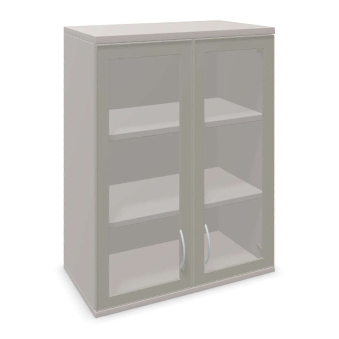 Endless Aktenschrank Alurahmenglastür Aufsatz 3 OH