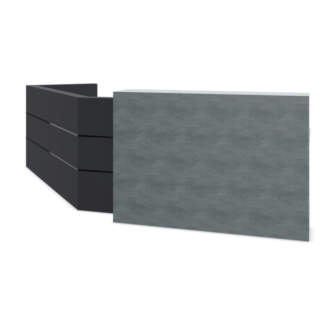 Empfangstresen Welcome Hamburg – Stellbeispiel 09, Variante 9/2 (Kundenansicht)
