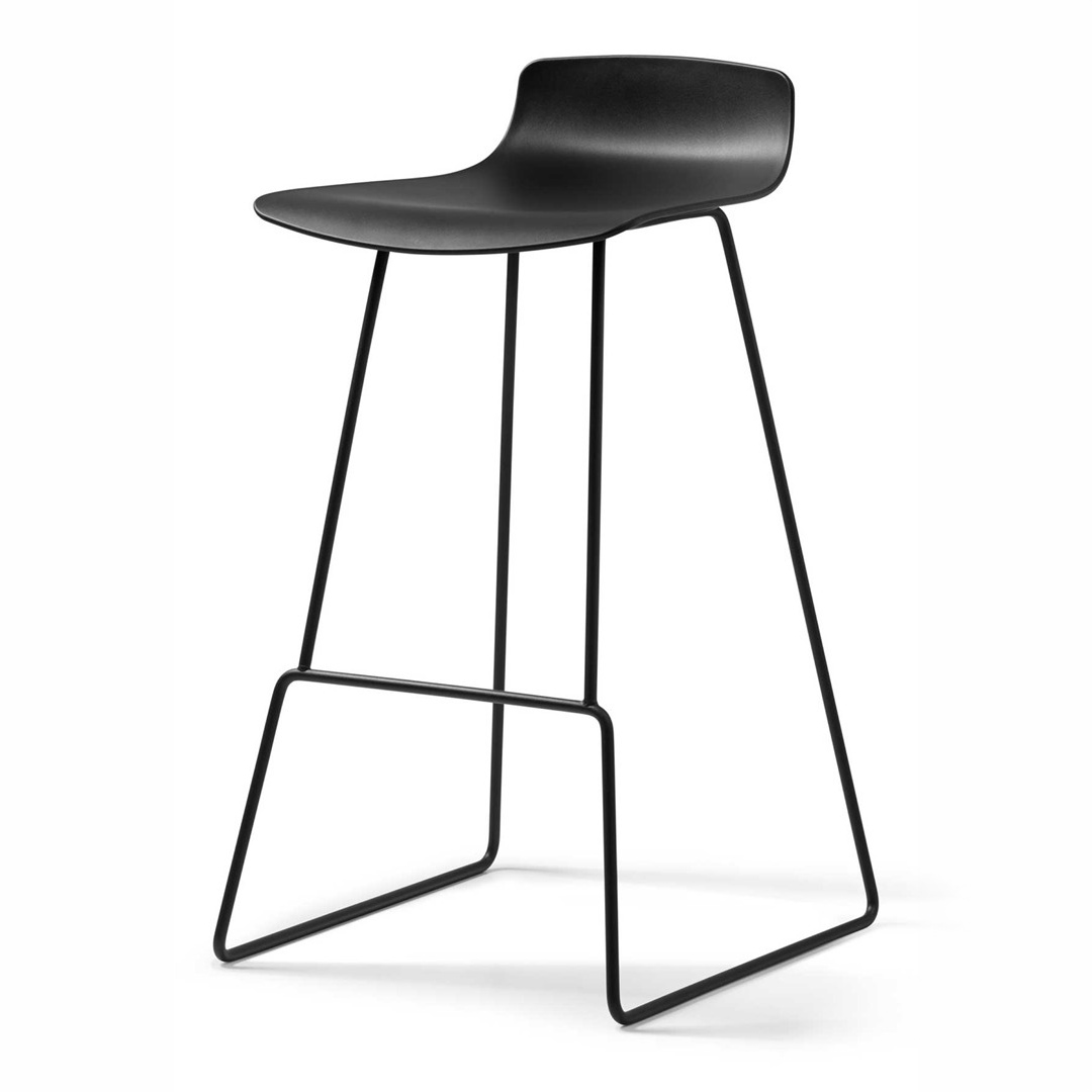 Barhocker fm asiento mit schwarzer Sitzschale