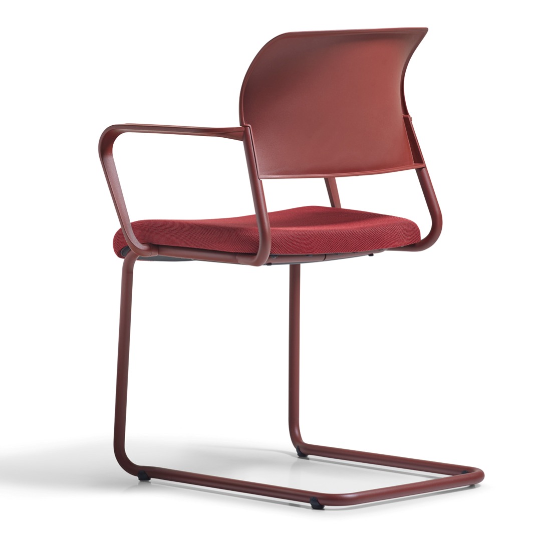 Besucherstuhl Freischwinger fm asiento mit Kufengestell