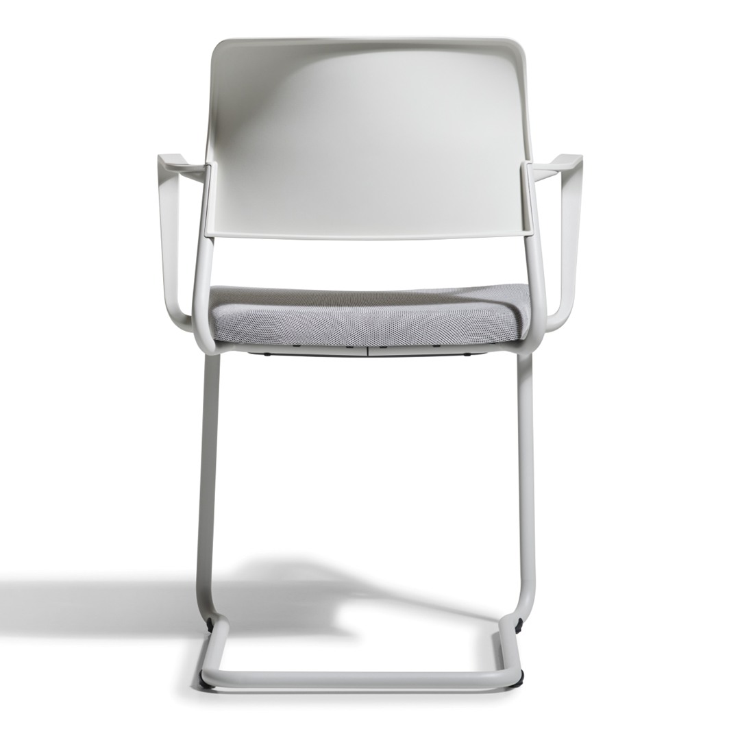 Besucherstuhl Vierbeinstuhl fm asiento, Seitenansicht