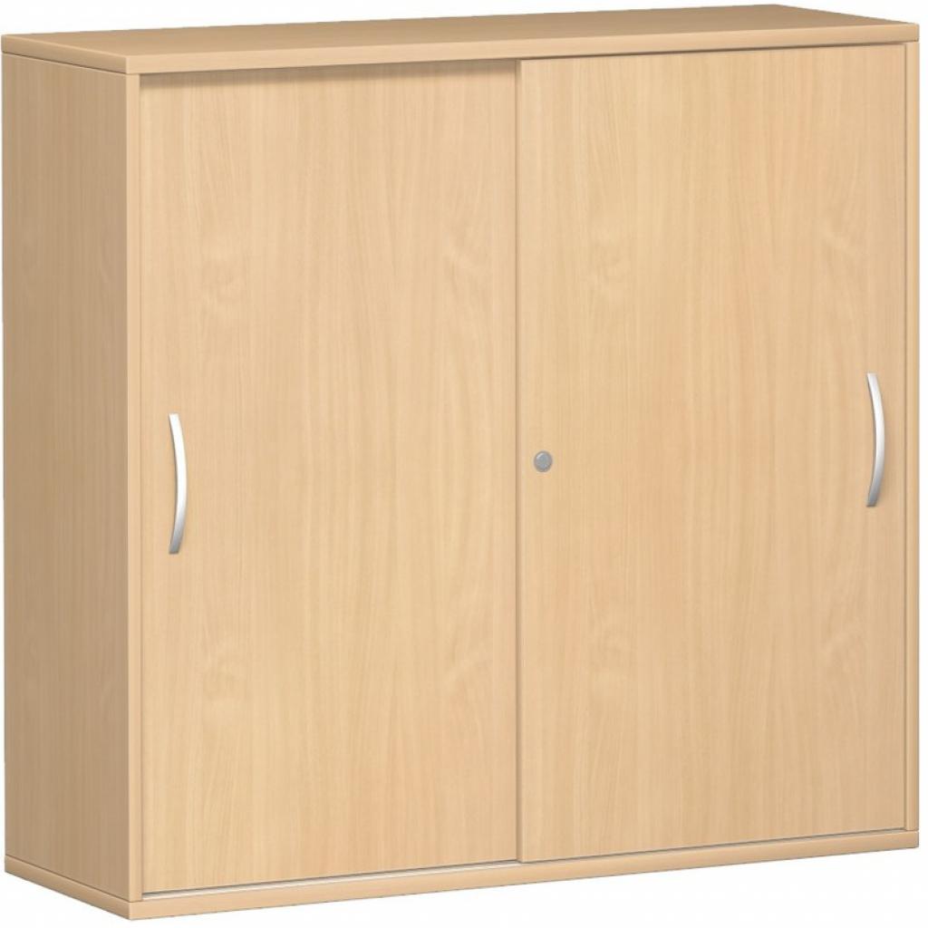 Geramöbel Schiebetürenschrank 3 OH mit Mittelwand - B 120 cm