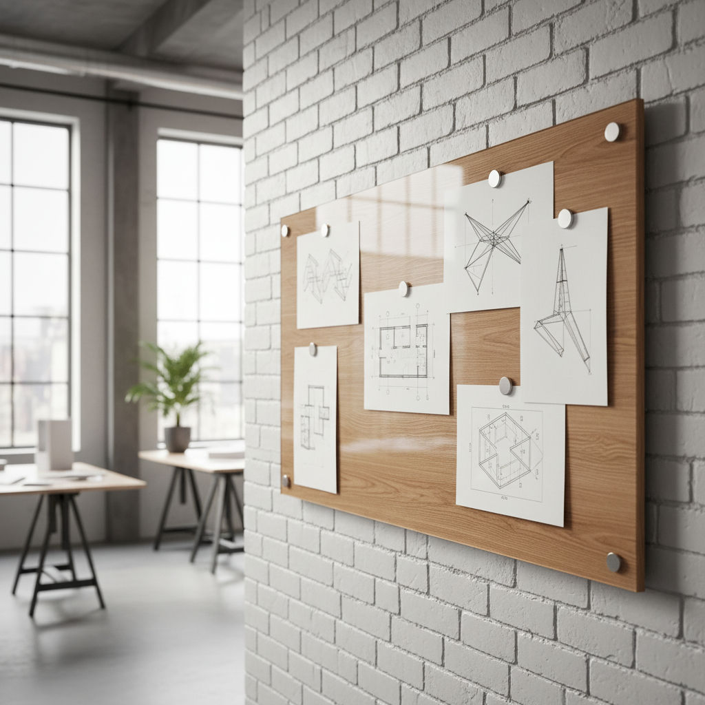 Detailansicht der hochwertigen Glasoberfläche im Holzdesign der Artverum Serie