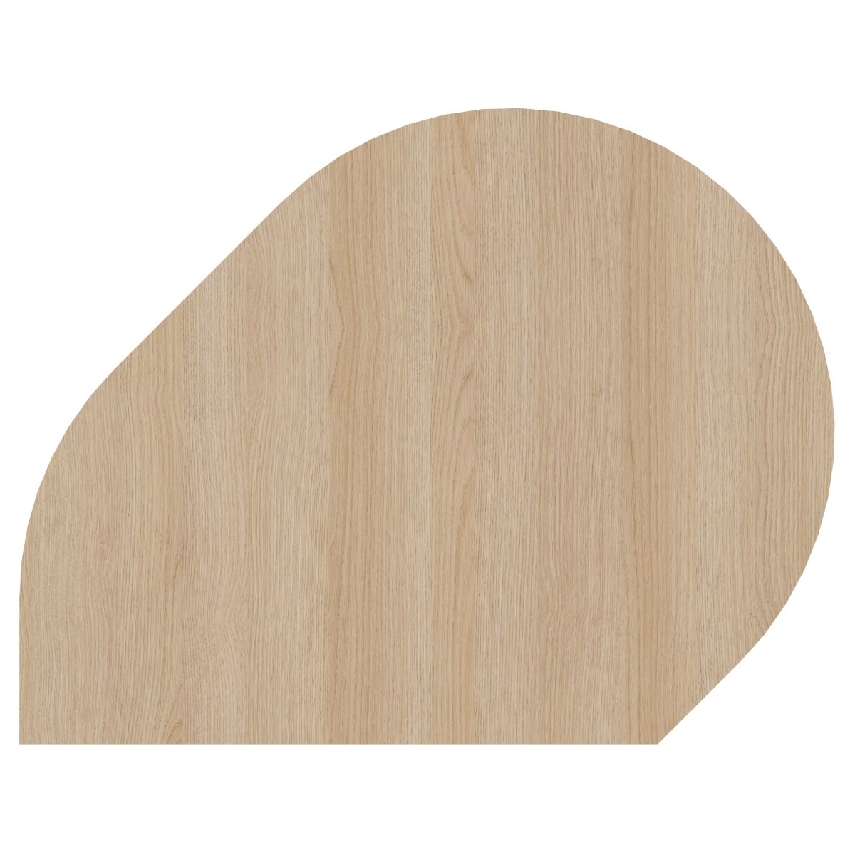 Hammerbacher Tischplatte R mit Stützfuß 80 x 103 cm