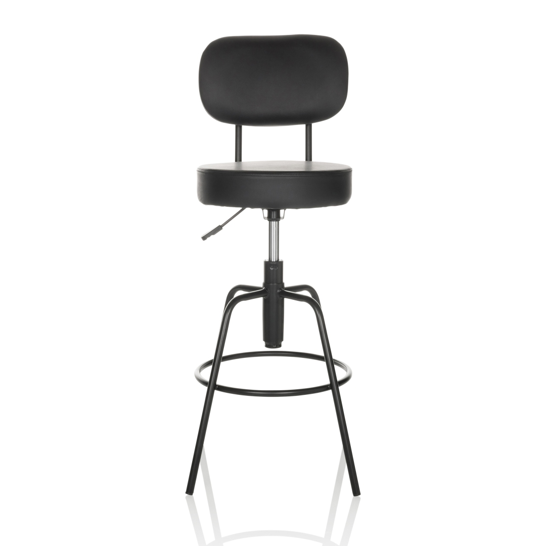 HJH Barhocker Tresenhocker DISC HIGH Kunstleder schwarz