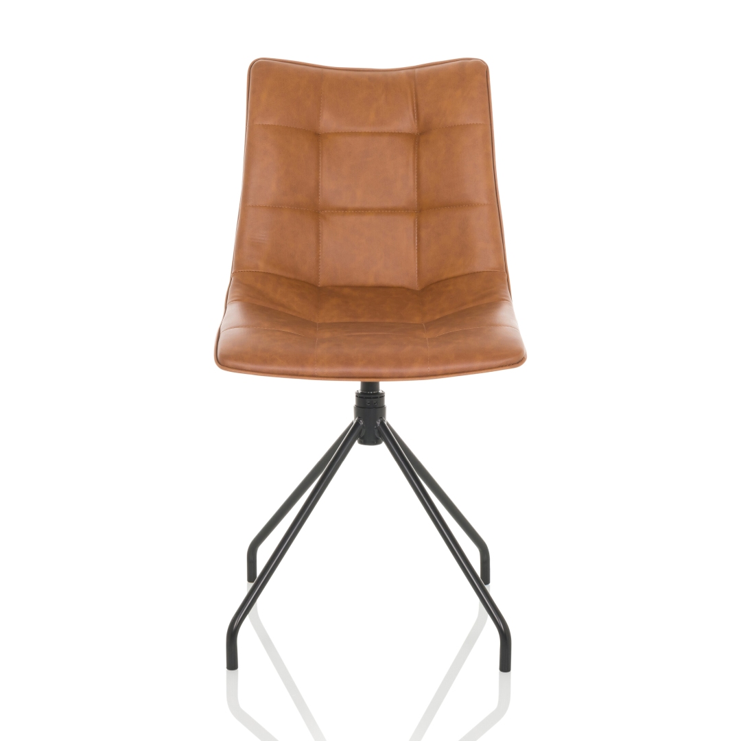 HJH Besucherstuhl Dining Stuhl TARVISO PU braun