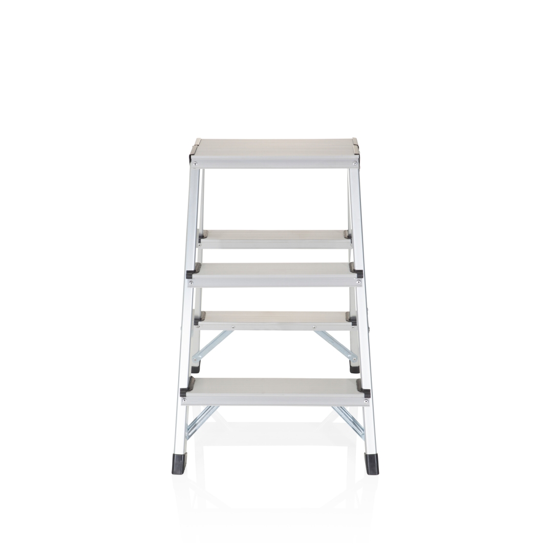 HJH Doppelseitige Klappleiter SOLID Aluminium 3 Stufen