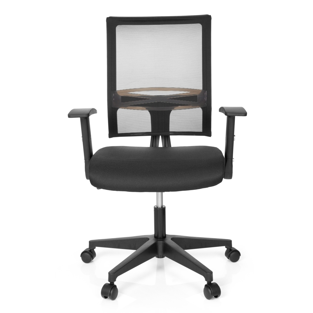 HJH Bürostuhl Drehstuhl OFFICE R8 Netzstoff schwarz
