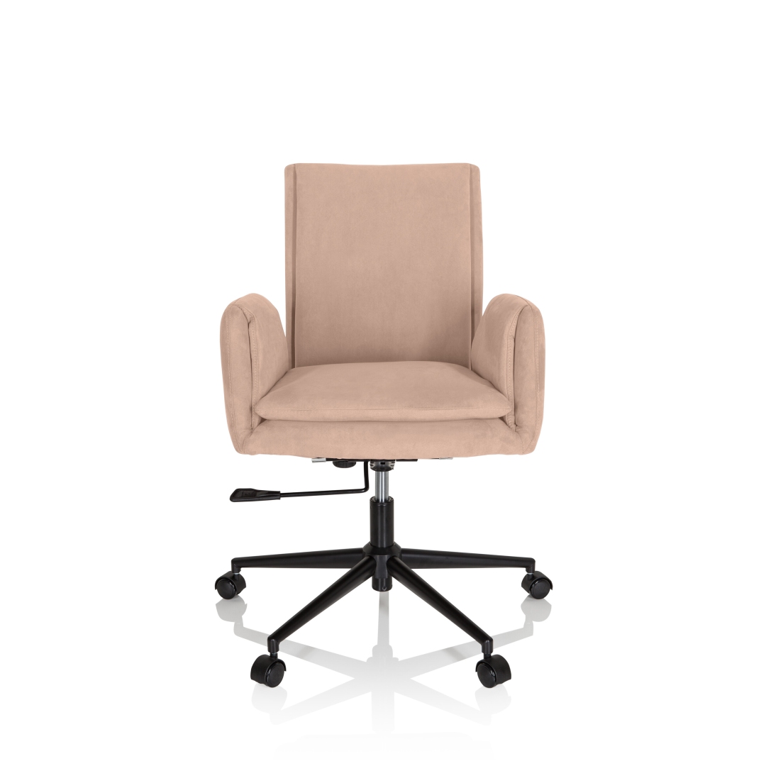 HJH Bürostuhl/Drehstuhl FLOW PRO Stoff velours beige