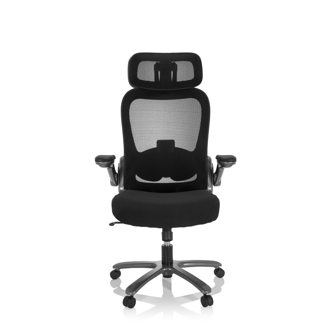 HJH Schwerlaststuhl Bürostuhl INSTRUCTOR T I PRO Titan XXL Netzstoff Stoff schwarz
