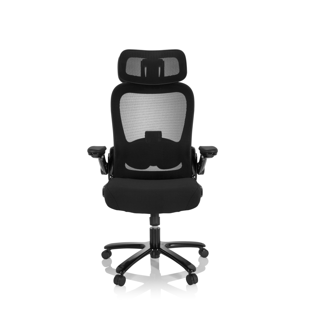 HJH Schwerlaststuhl Bürostuhl INSTRUCTOR SW I PRO - XXL Netzstoff Stoff schwarz
