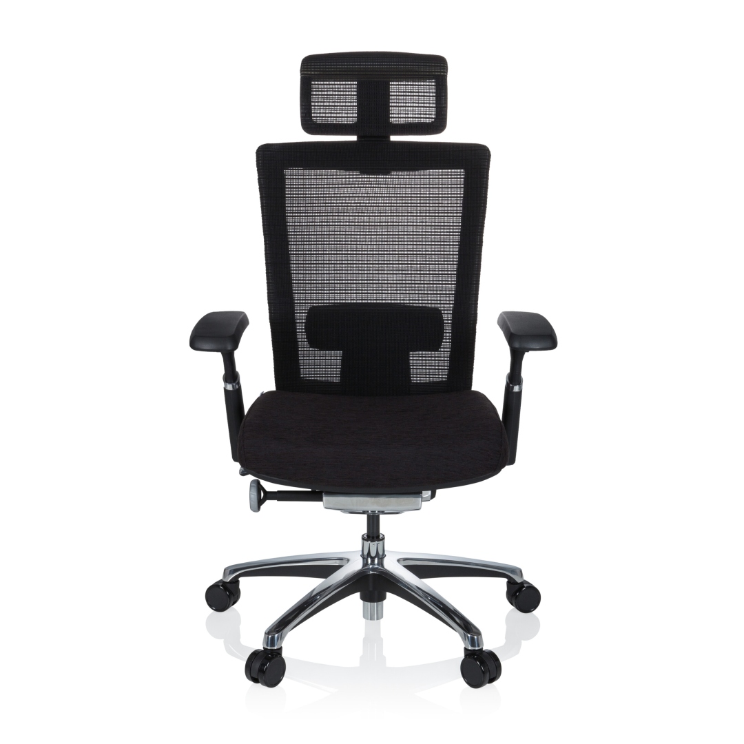 HJH Bürostuhl NOVA PRO I ALU Stoff schwarz