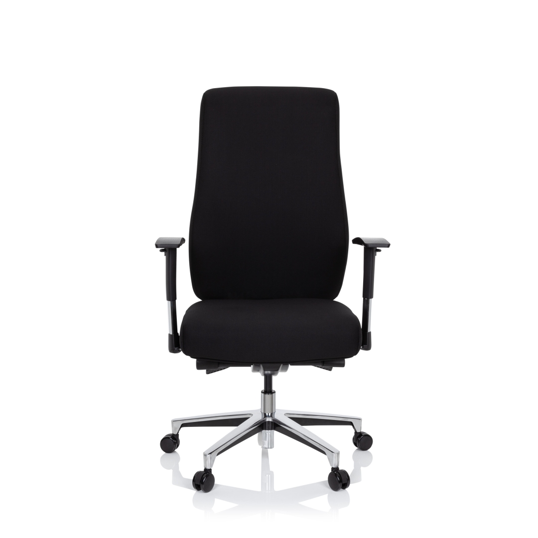 HJH Bürostuhl Chefsessel FORCOM Stoff schwarz