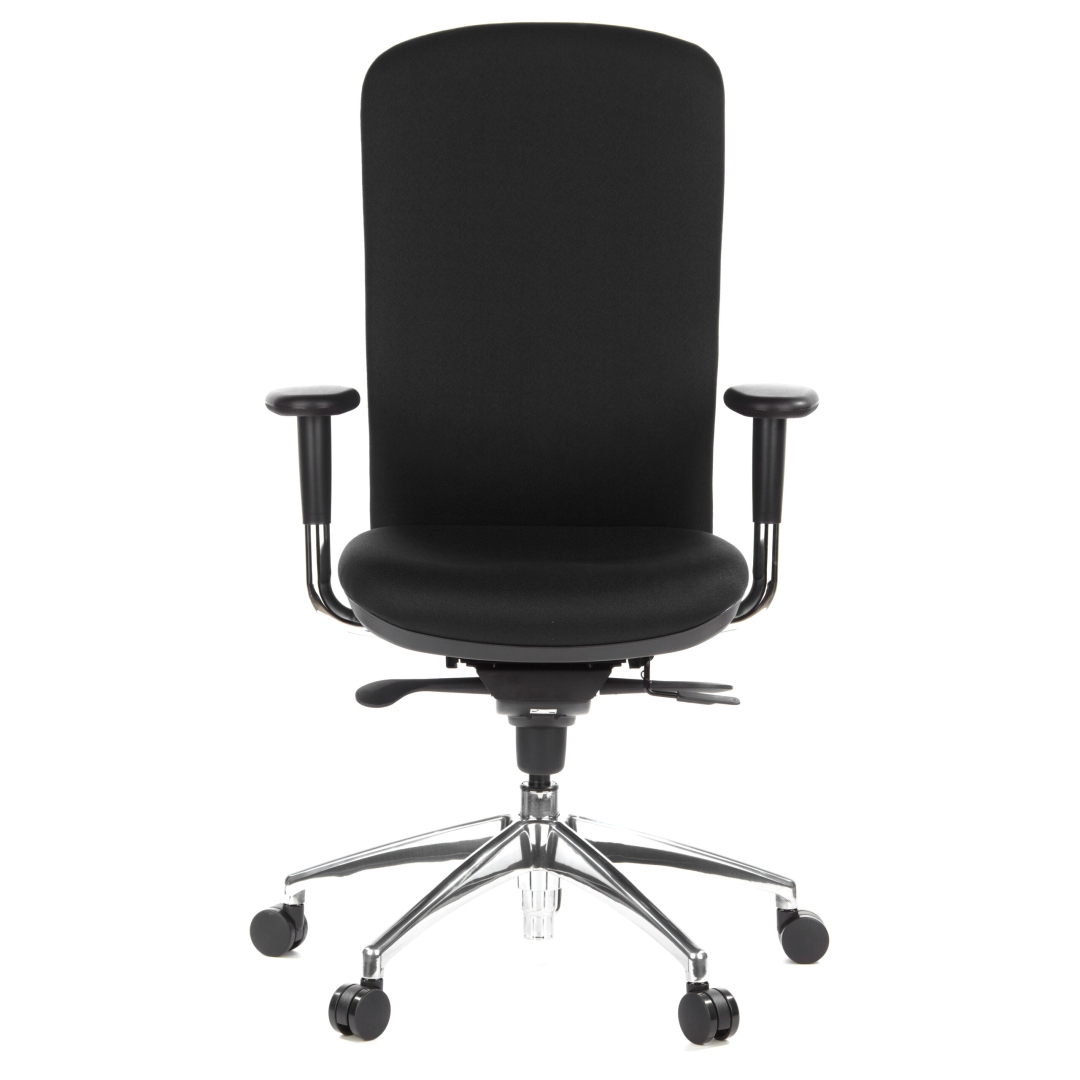 HJH Bürostuhl Chefsessel HIGH-TEC Stoff schwarz